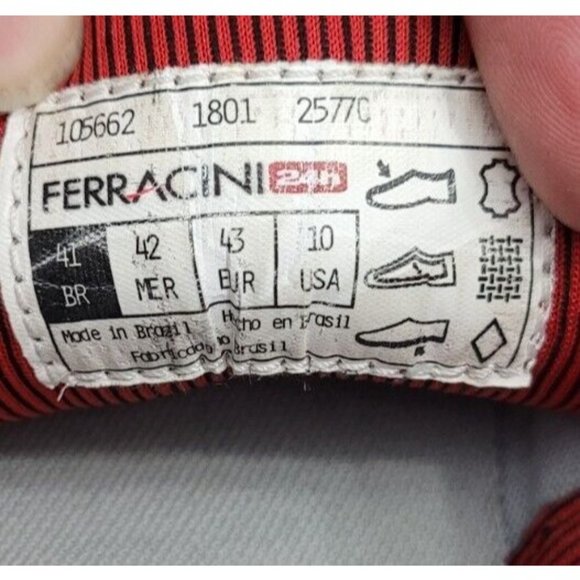 Ferracini Inifinity 2577C Black Leather Maroon Red Men's Size 10 Casual Driving - Picture 4 of 8